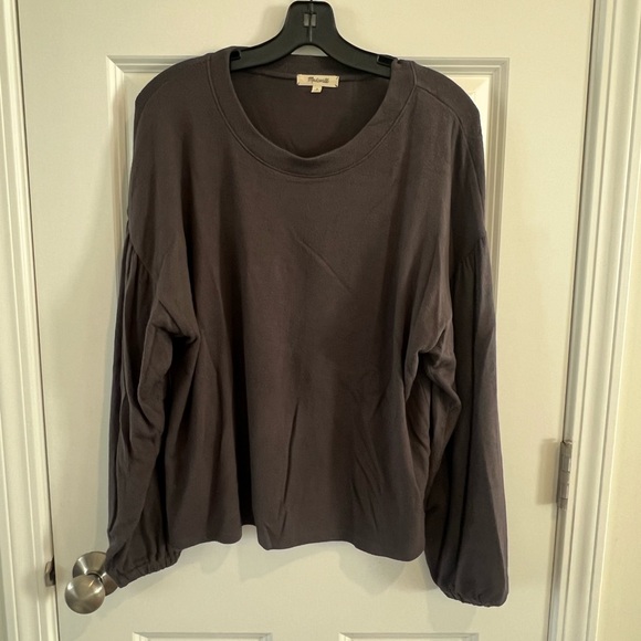 Madewell Tops - Madewell Charcoal Long Sleeve Top